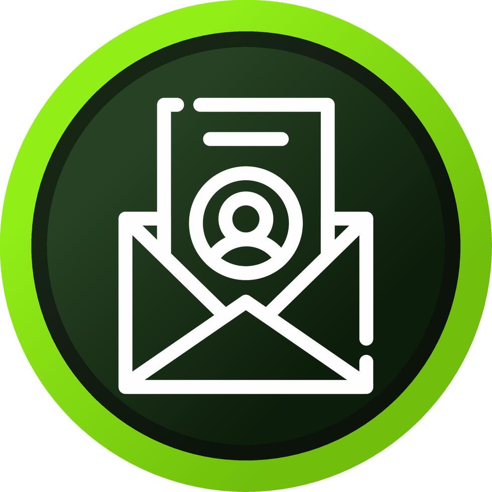 Line Green Gradient Circle Design vector