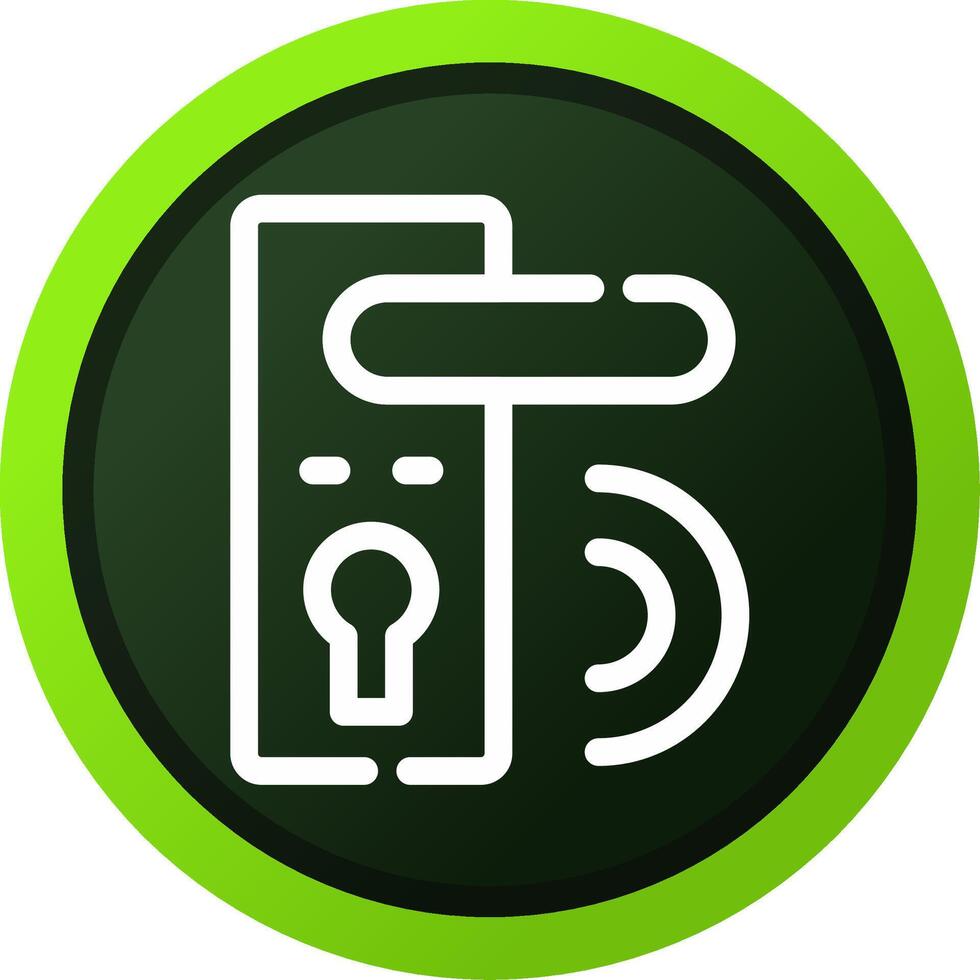 Door Lock Creative Icon Design vector