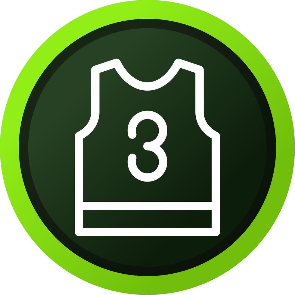 Basketball Jersey Creative Icon Design vector