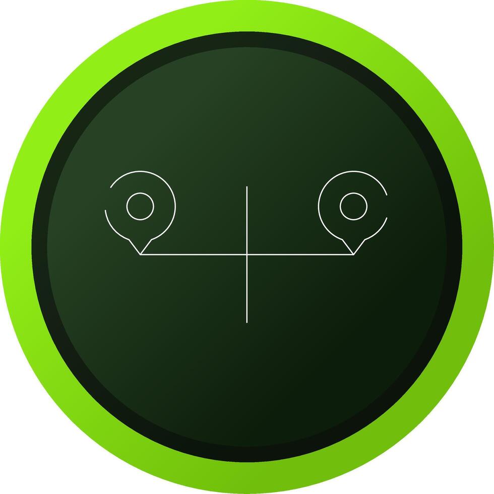 Route Creative Icon Design vector