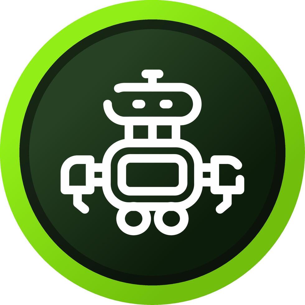 diseño de icono creativo robot vector