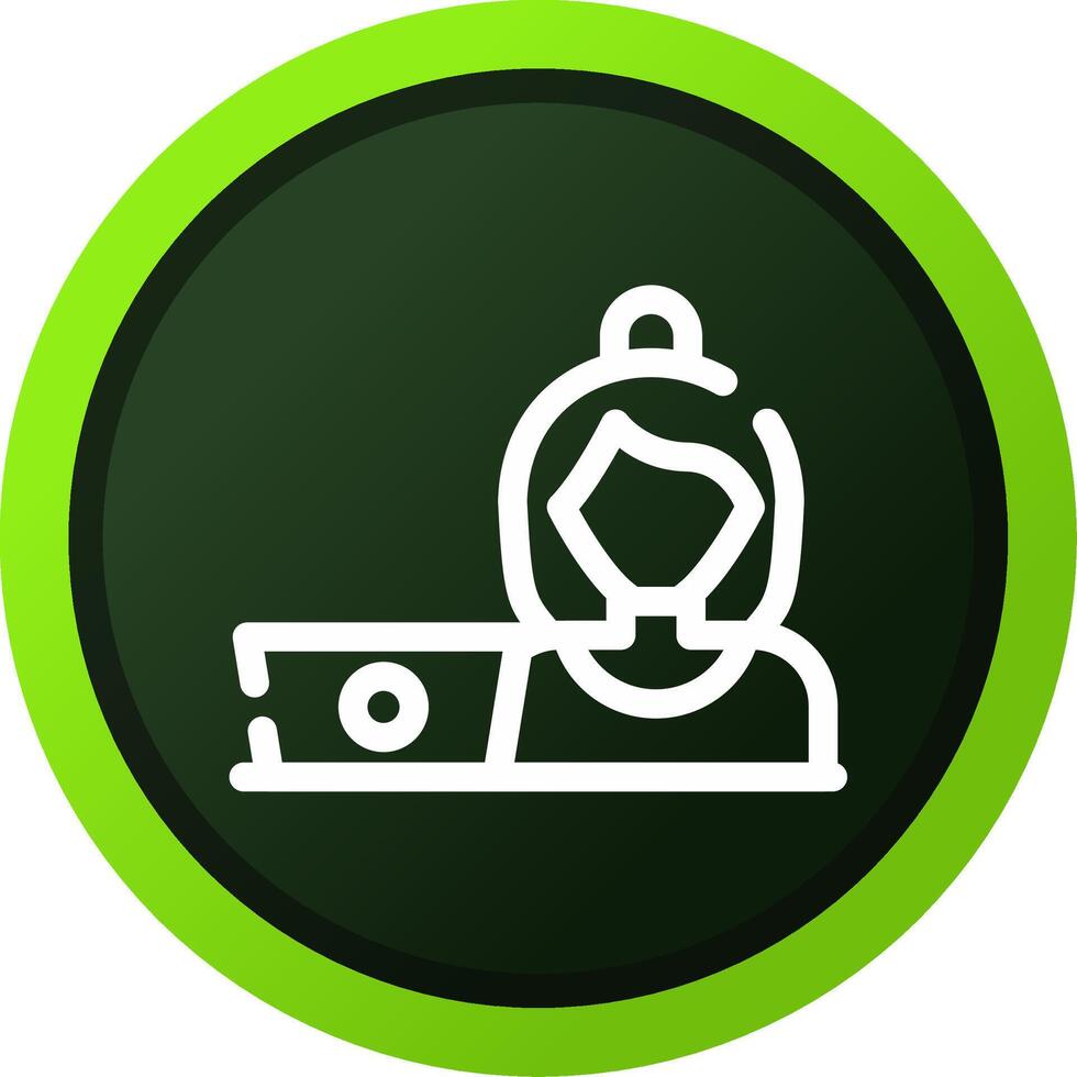 Hard At Work Creative Icon Design vector