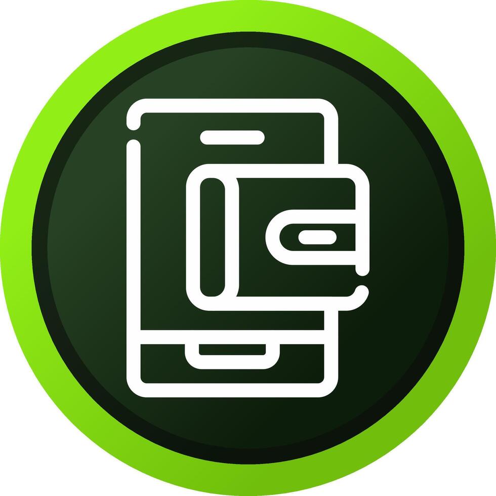 Mobile Wallet Creative Icon Design vector