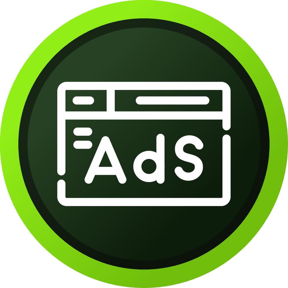 Advertising Creative Icon Design vector
