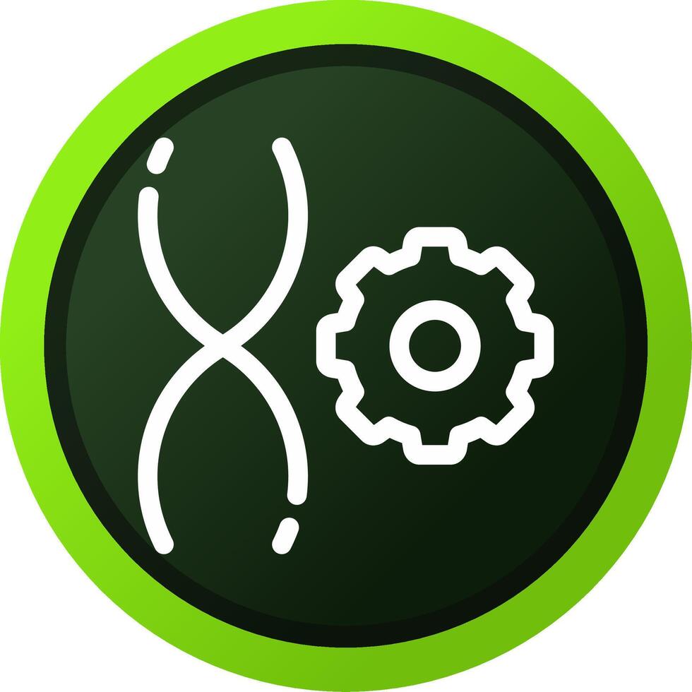 Genetic Engineering Creative Icon Design vector