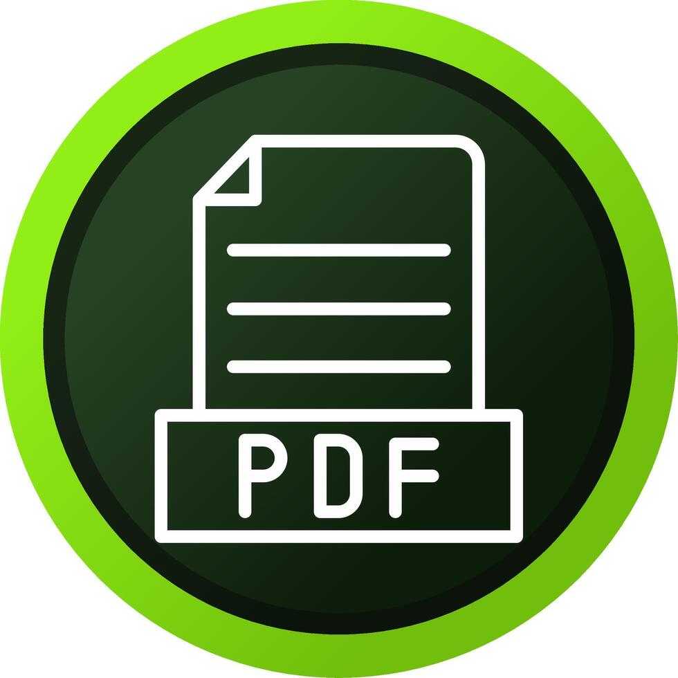 pdf creativo icono diseño vector