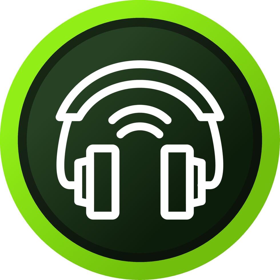 Headphones Creative Icon Design vector