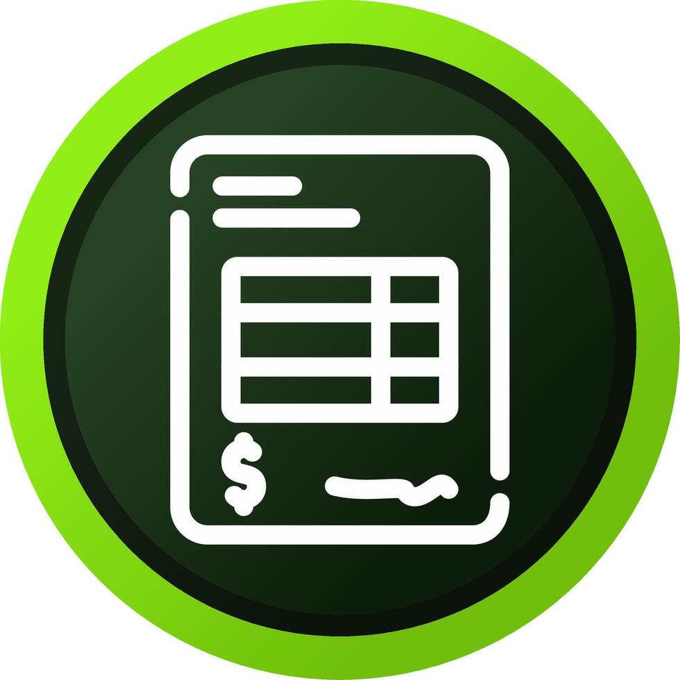 Line Green Gradient Circle Design vector