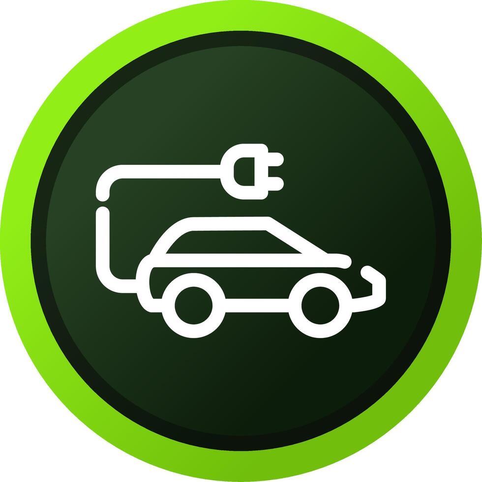 Electric Car Creative Icon Design vector