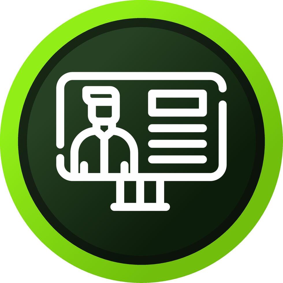 Online Lecture Creative Icon Design vector