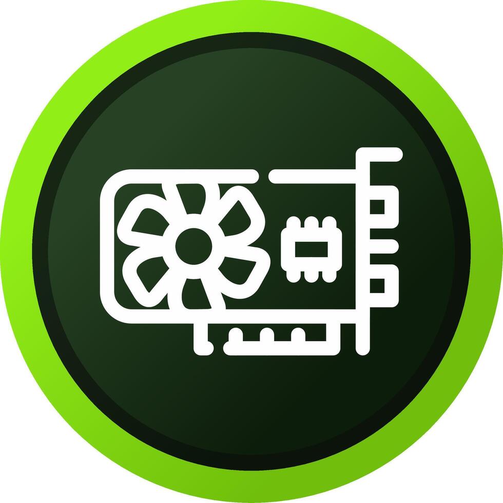 Graphic Card Creative Icon Design vector
