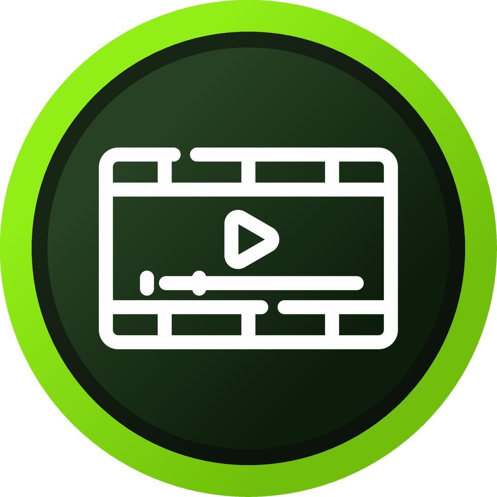 Video Player Creative Icon Design vector