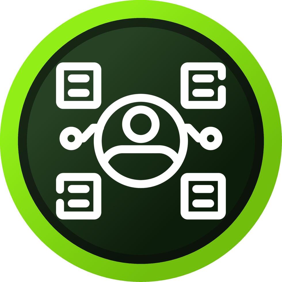 User Predictions Creative Icon Design vector