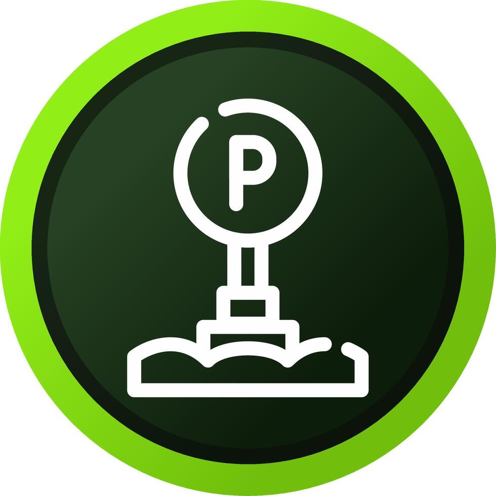 Parking Sign Creative Icon Design vector