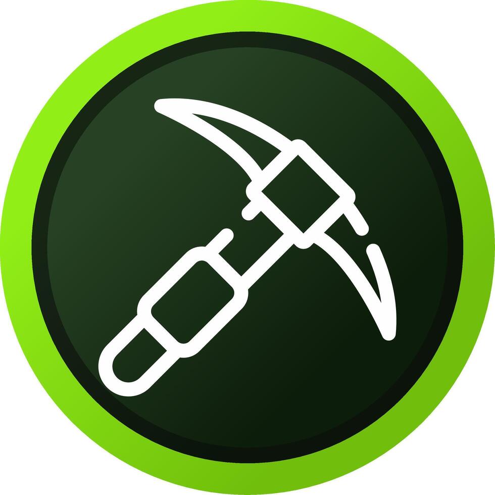 Pickaxe Creative Icon Design vector