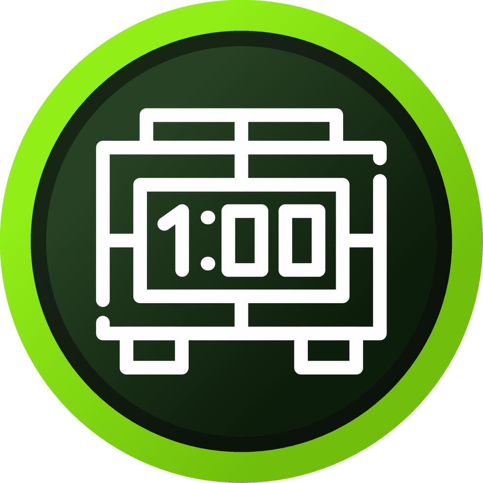 Digital Clock Creative Icon Design vector