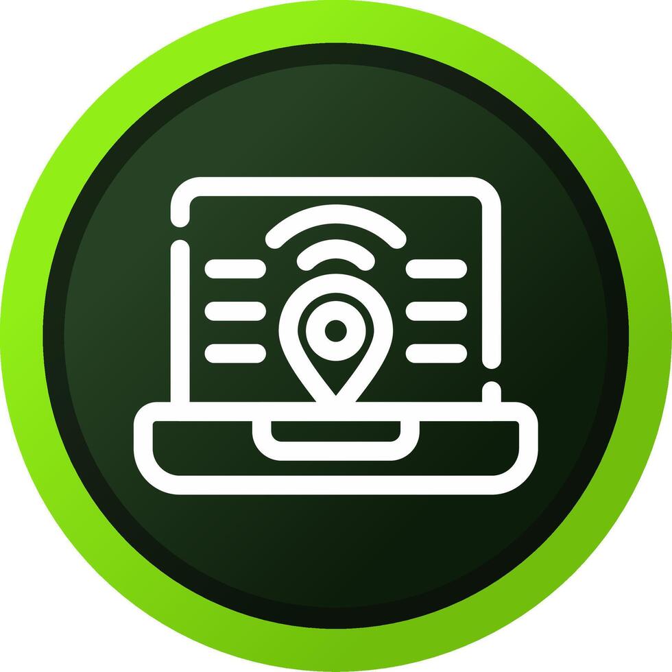 Digital Nomad Hub Creative Icon Design vector