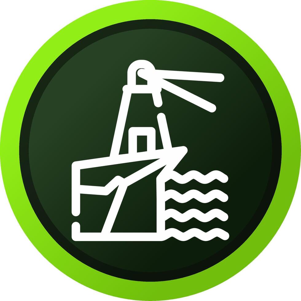 Lighthouse Landscape Creative Icon Design vector