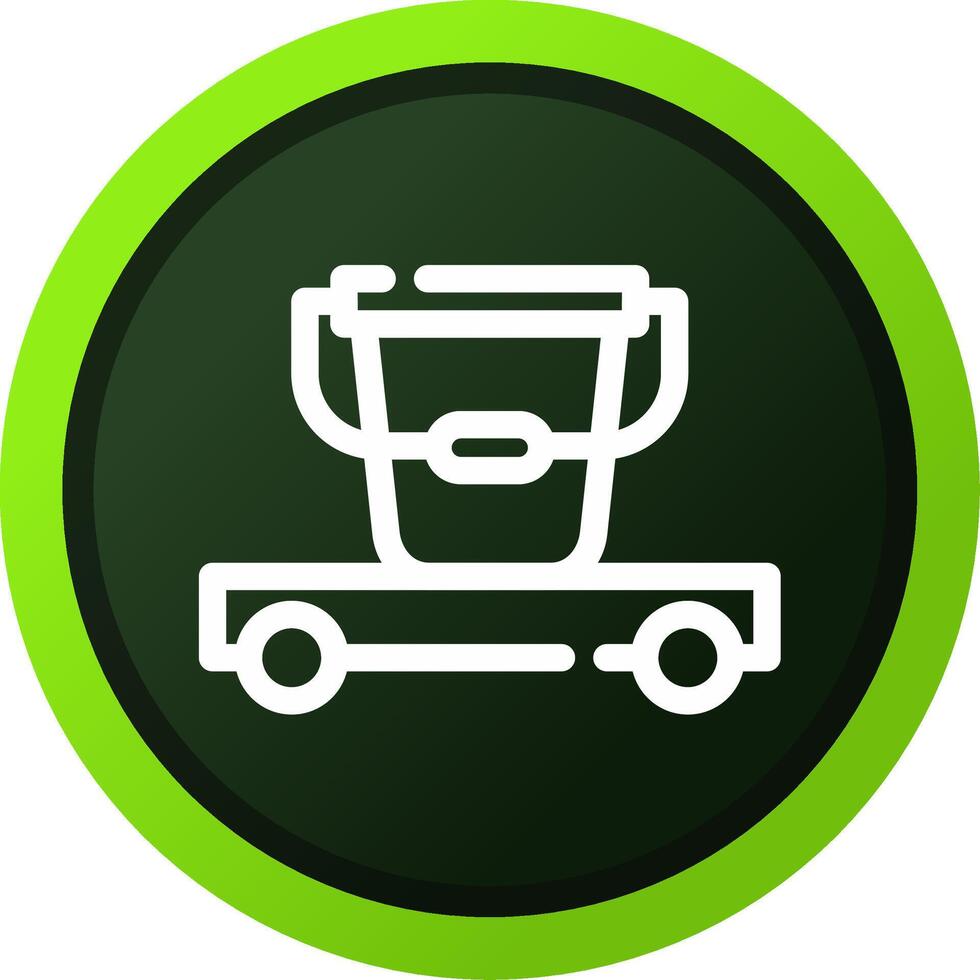 Cleaning Cart Creative Icon Design vector