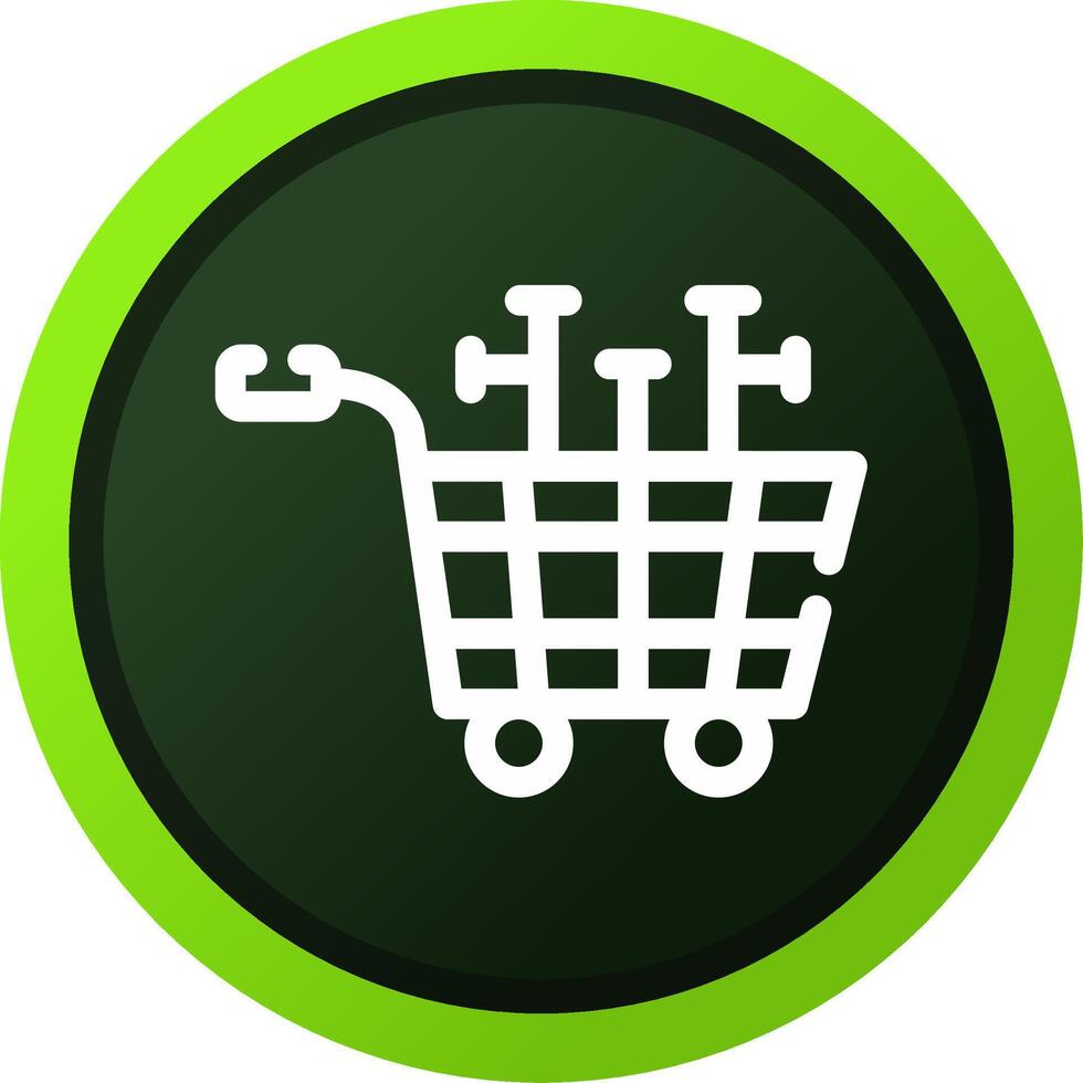 diseño de icono creativo de carrito de compras vector