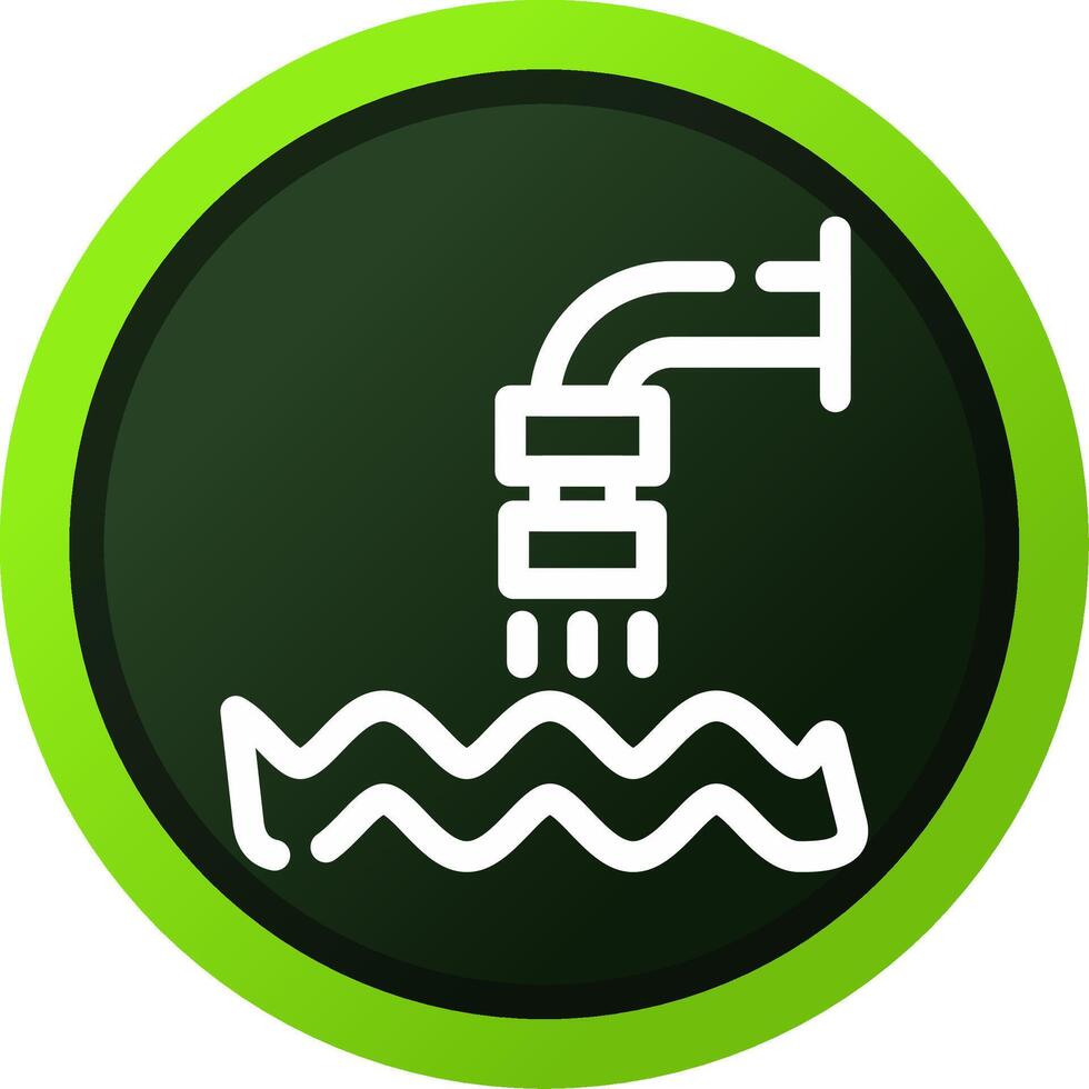 diseño de icono creativo de aguas residuales vector