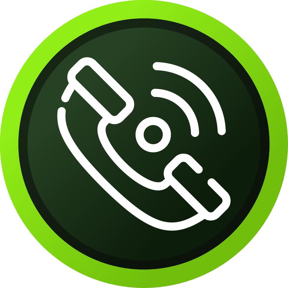 Phone Receiver Creative Icon Design vector
