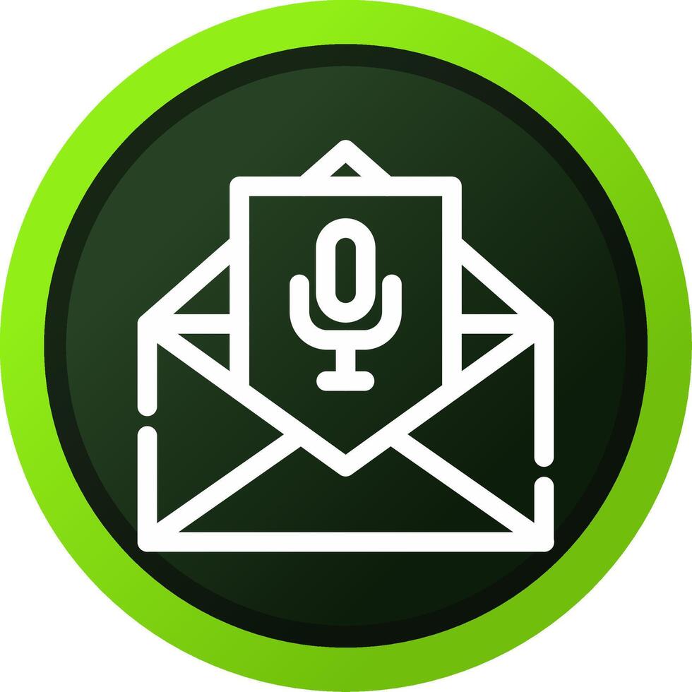 Voice Email Creative Icon Design vector