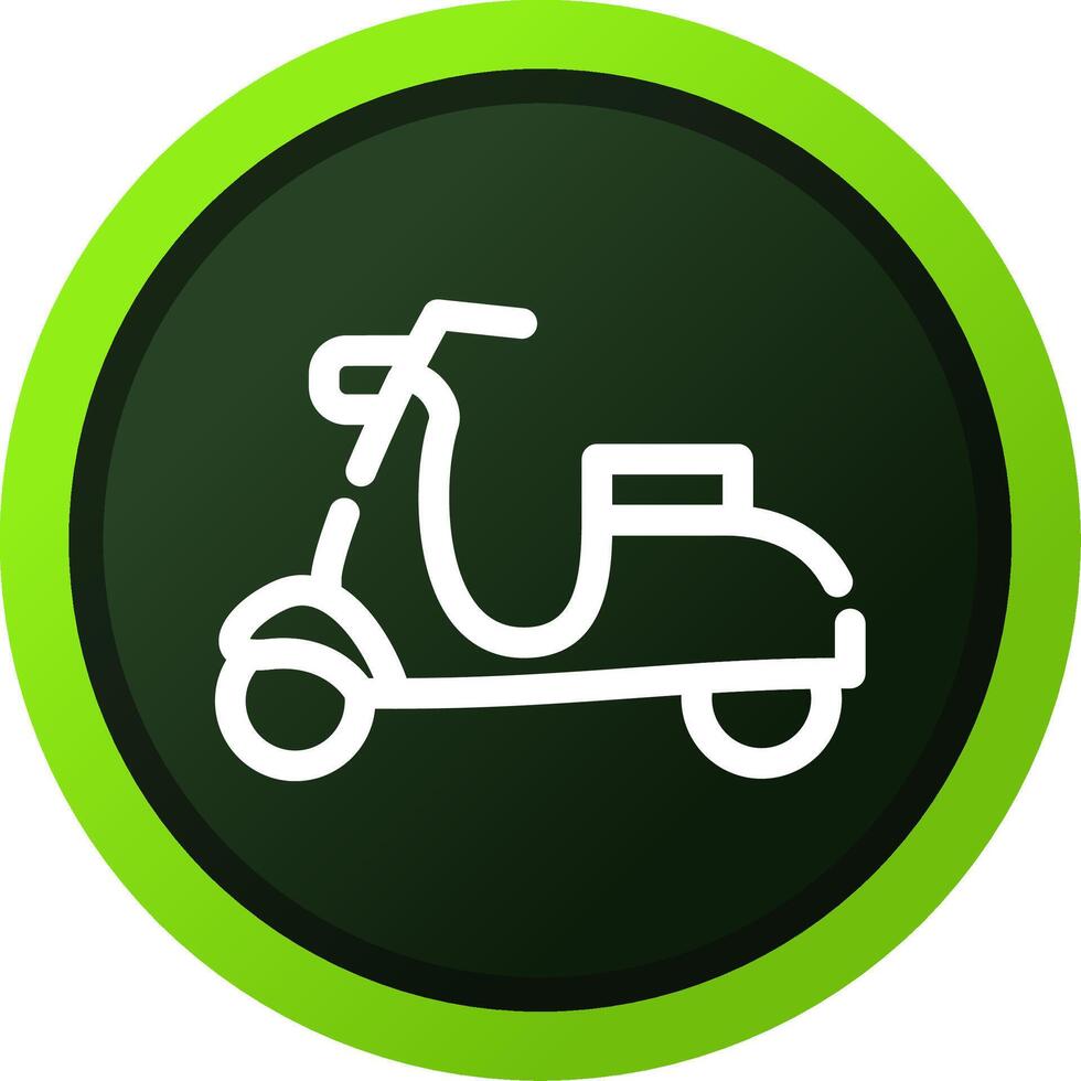 diseño de icono creativo de scooter vector