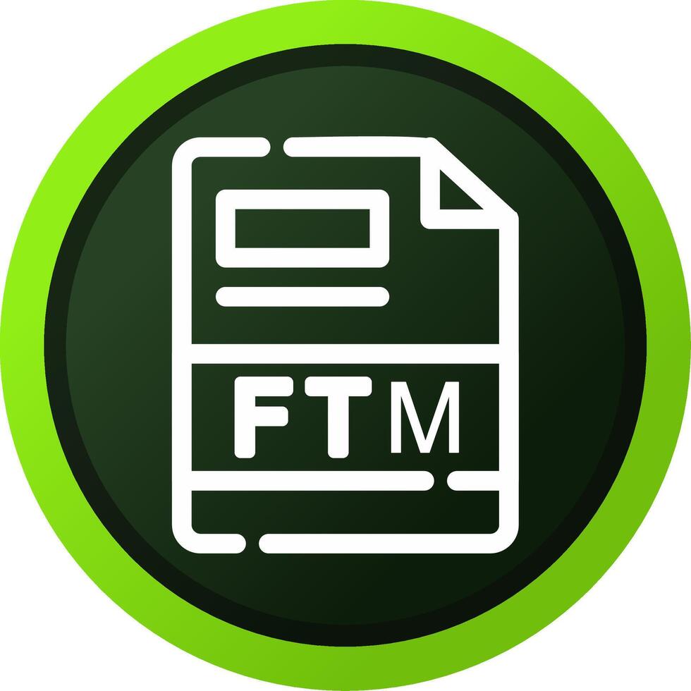 ftm creativo icono diseño vector