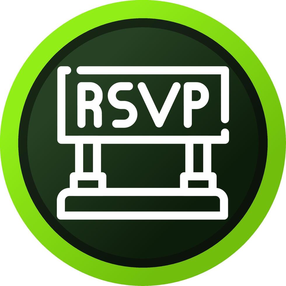 Rsvp Creative Icon Design vector