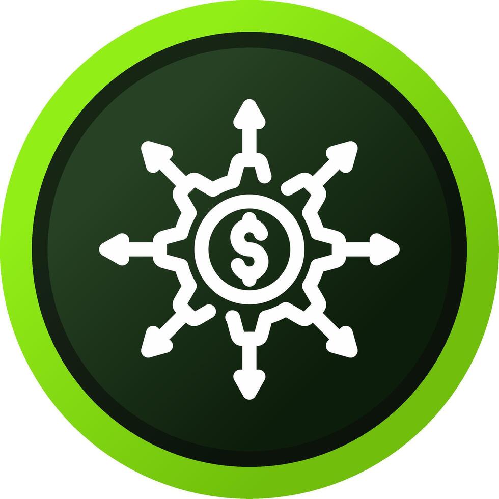 Crowdfunding Portal Creative Icon Design vector