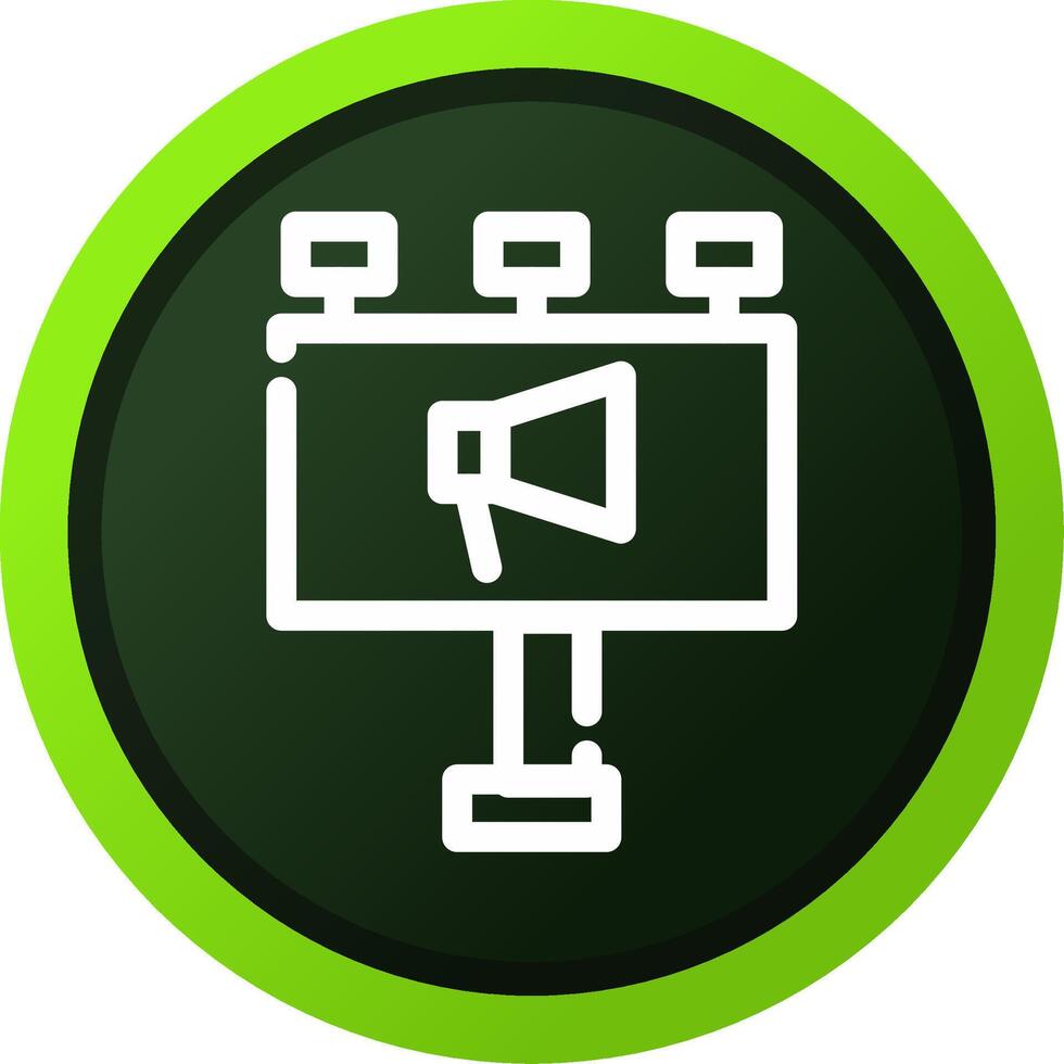Billboard Creative Icon Design vector