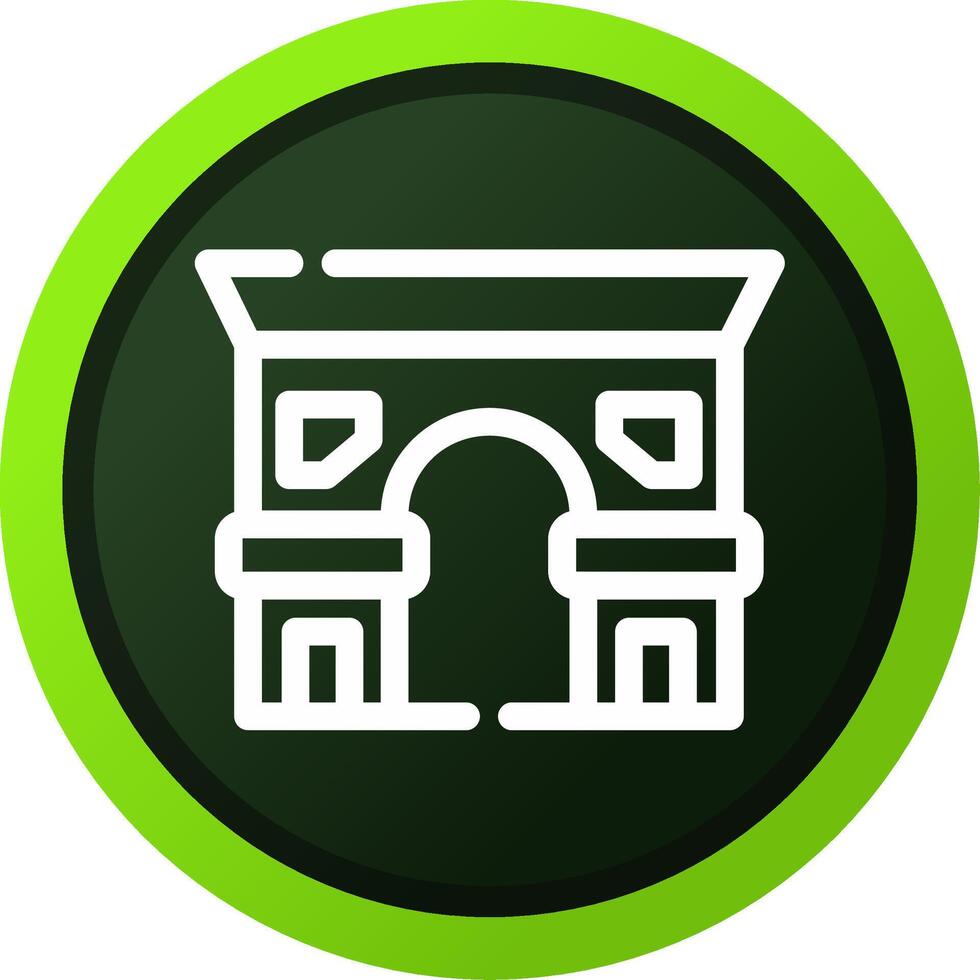 diseño de icono creativo de arc de triomphe vector