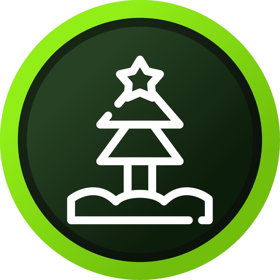 Christmas Tree Creative Icon Design vector