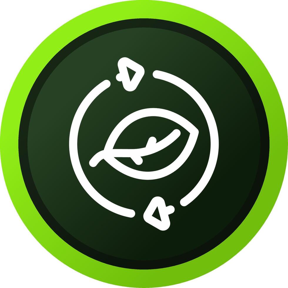 Leaf Recycle Creative Icon Design vector