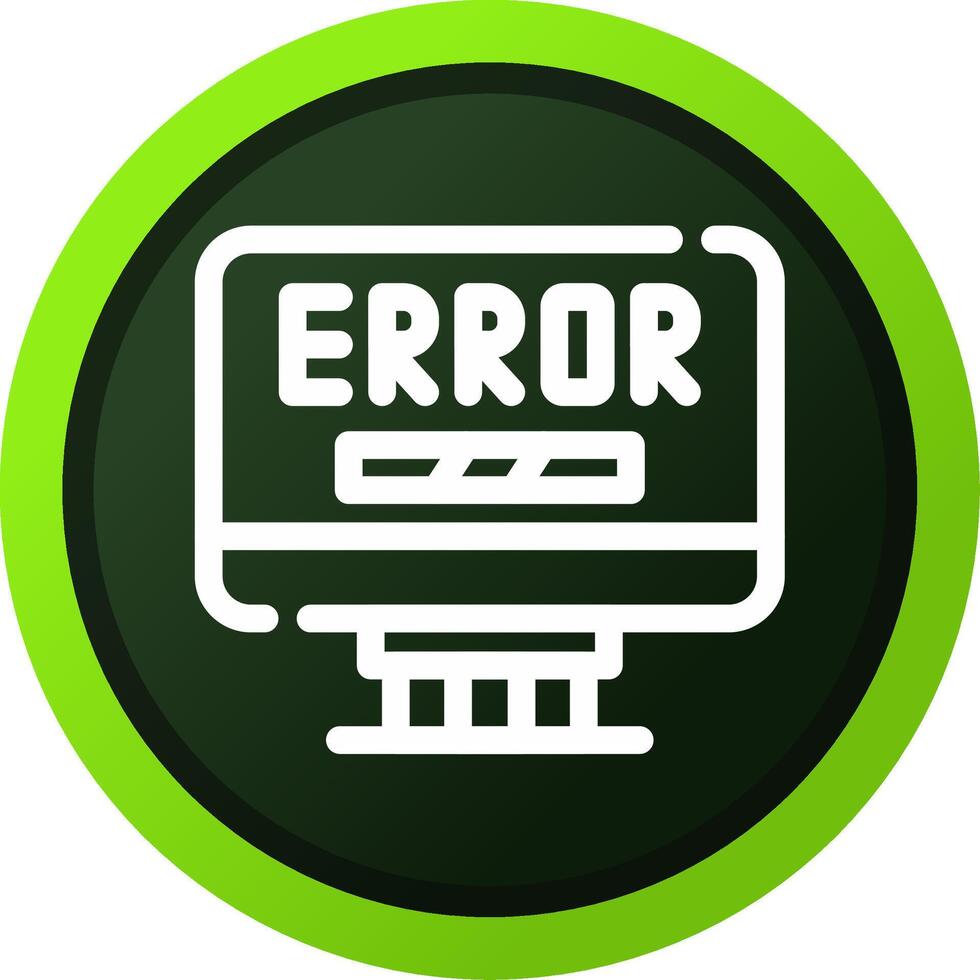 Error Creative Icon Design vector