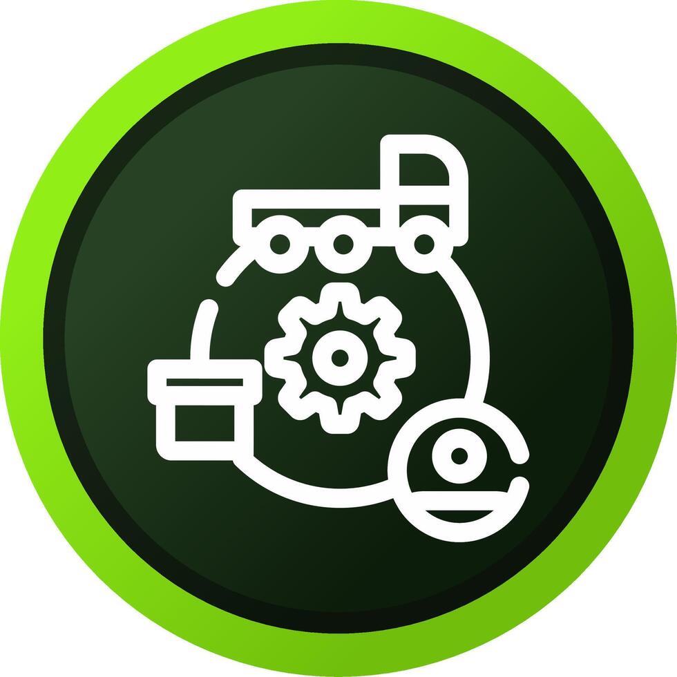 Supply Chain Creative Icon Design vector