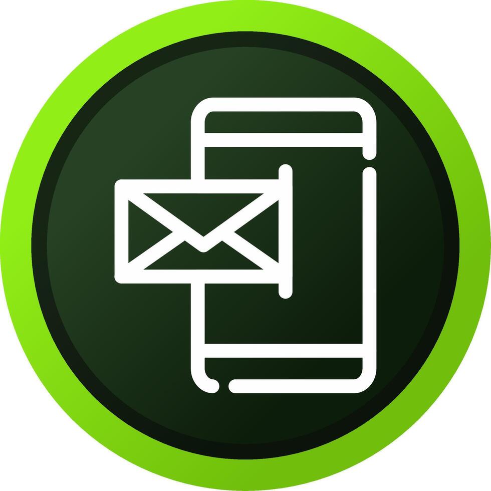 Mobile Email Creative Icon Design vector