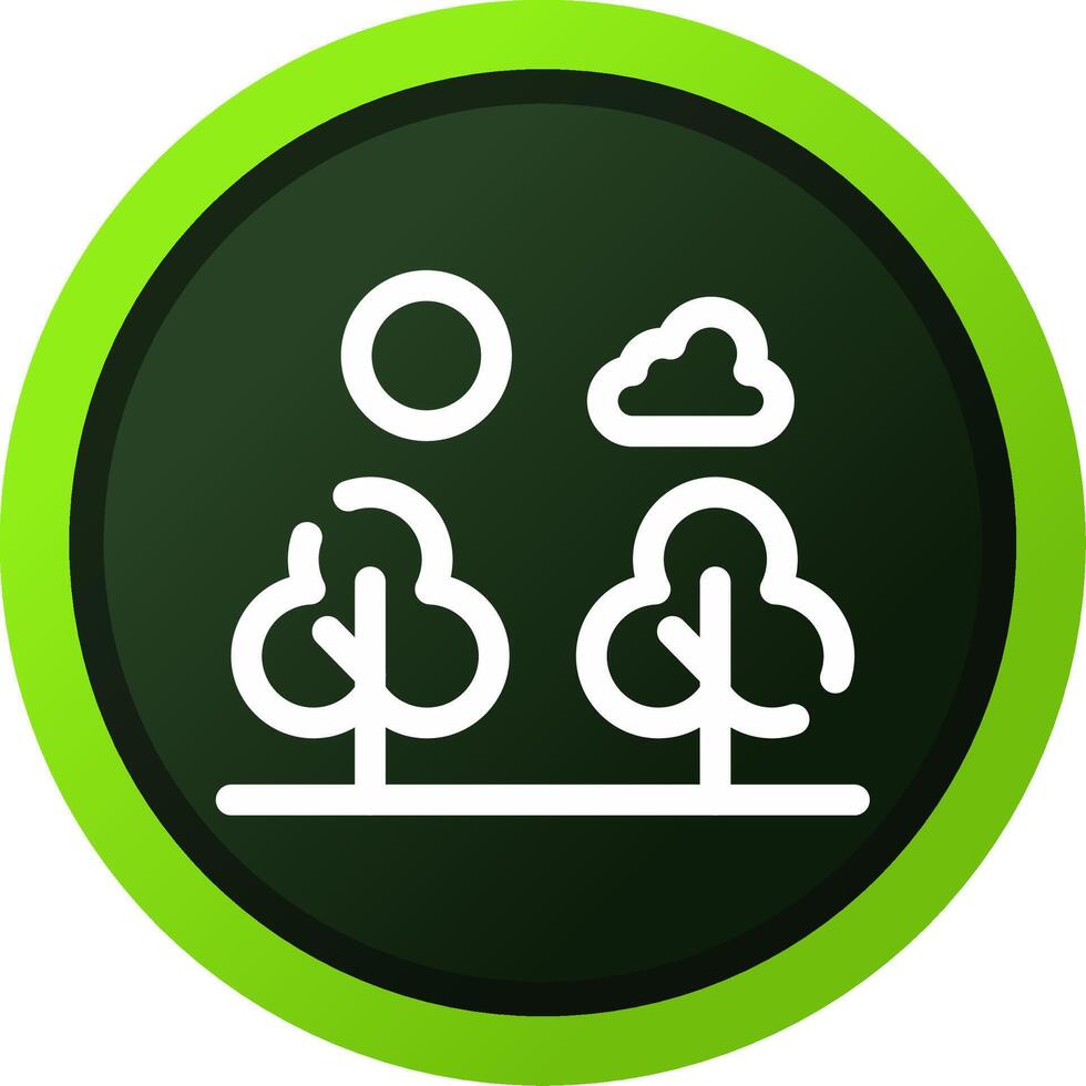 Forest Landscape Creative Icon Design vector
