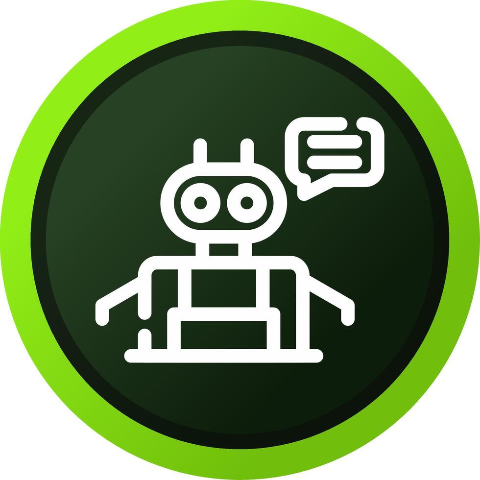 Chatbot Creative Icon Design vector