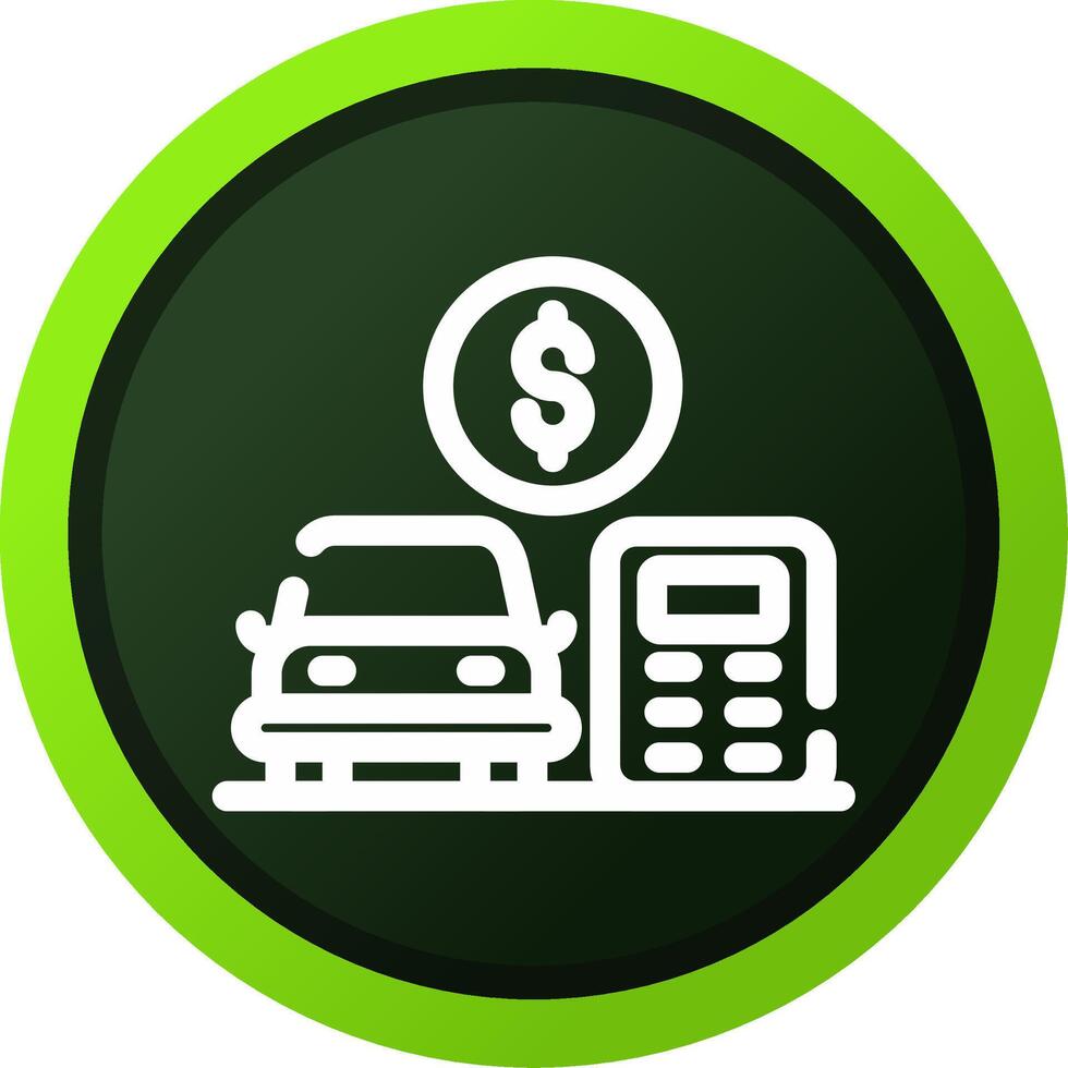 Car Loan Calculator Creative Icon Design vector