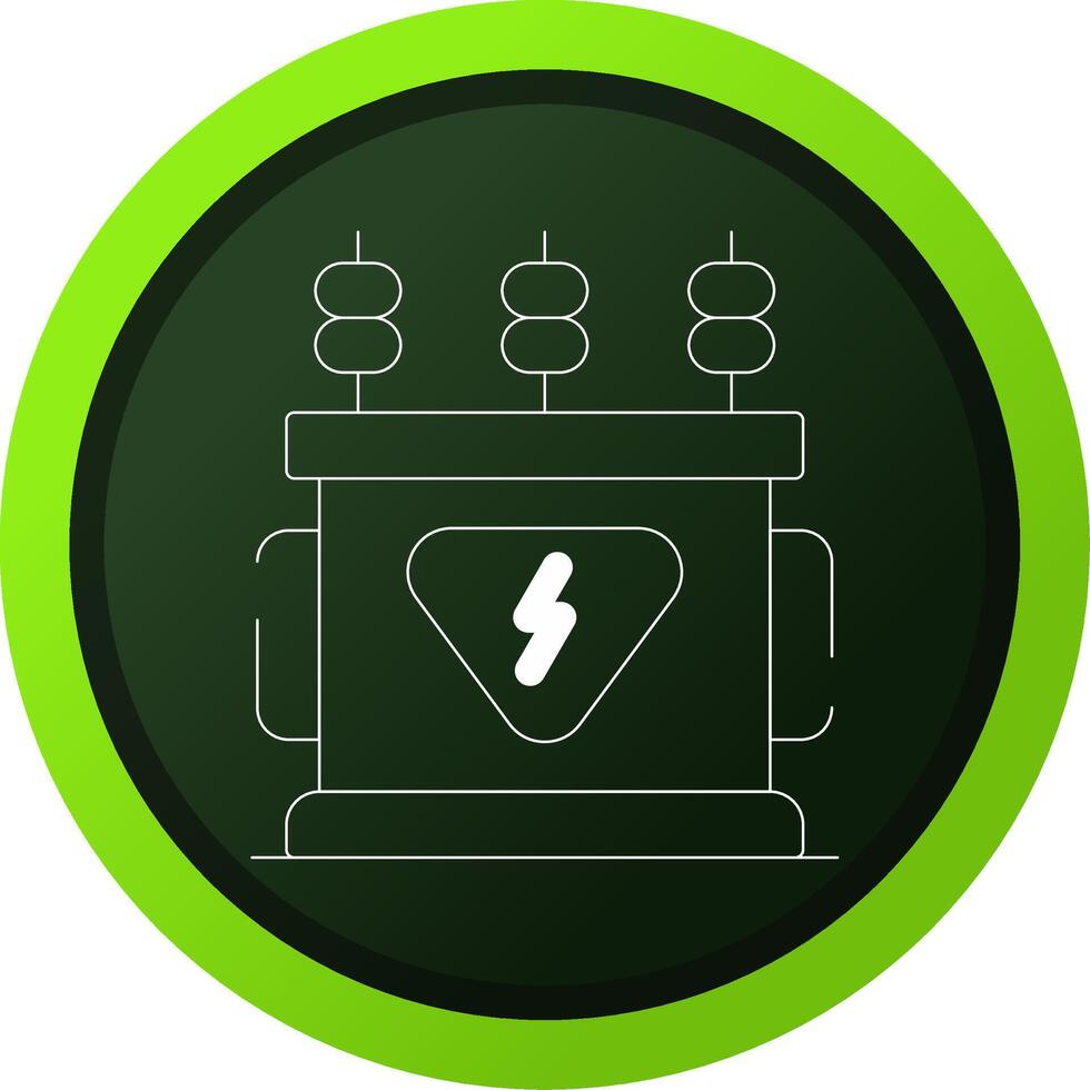 Power Transformer Creative Icon Design vector