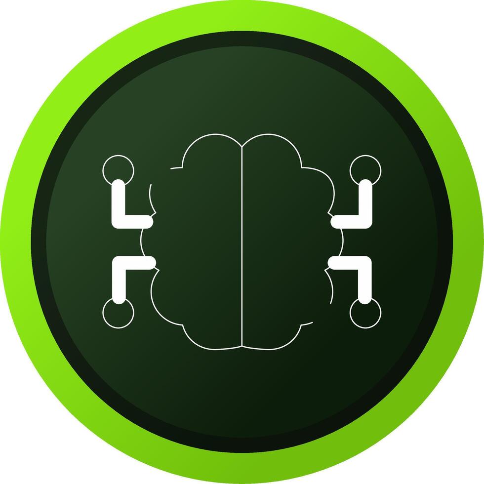 Neurons Circuit Creative Icon Design vector