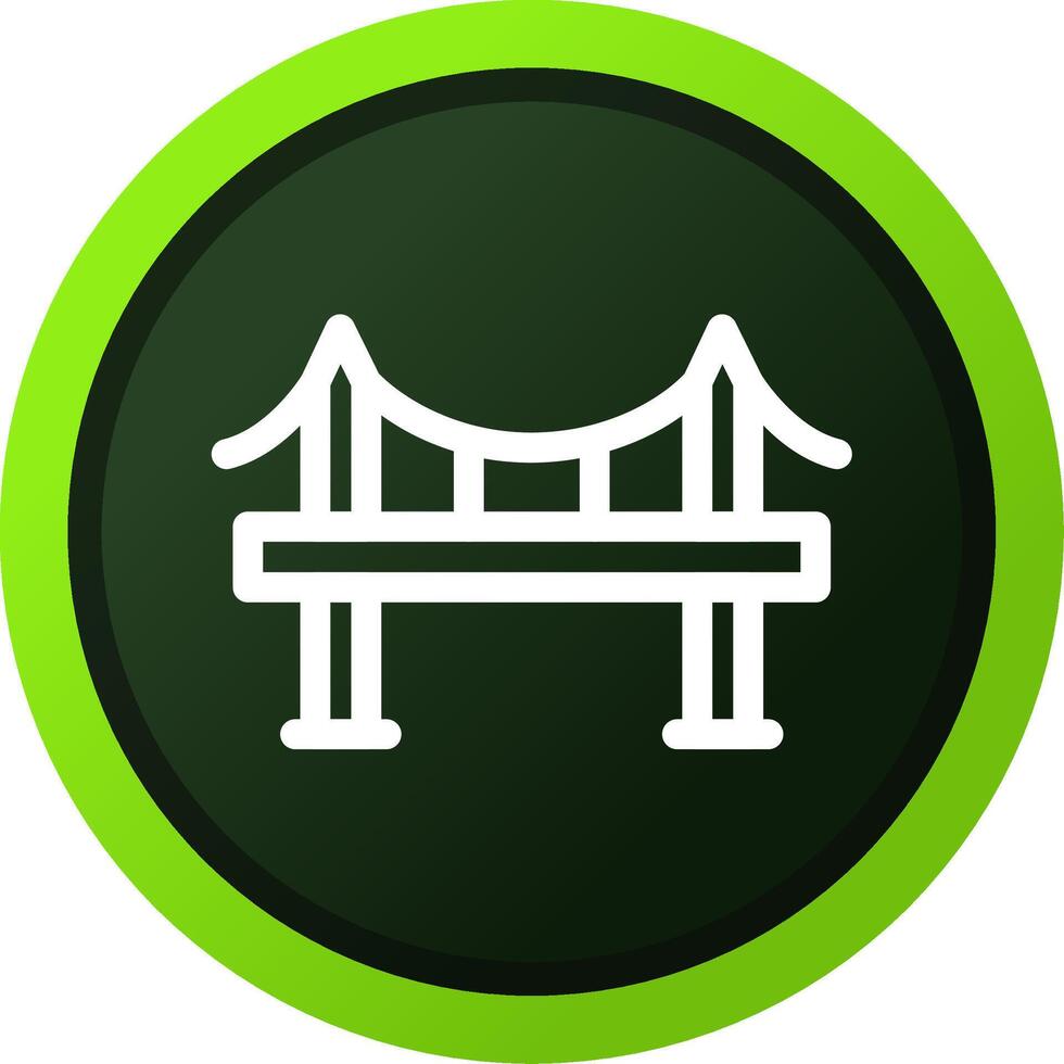 diseño de icono creativo de puente vector