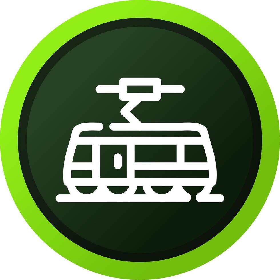 Tram Creative Icon Design vector