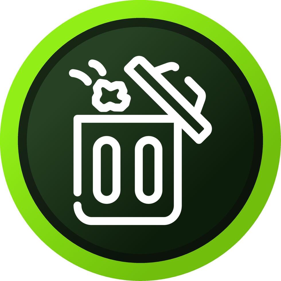 Throwing Trash Creative Icon Design vector