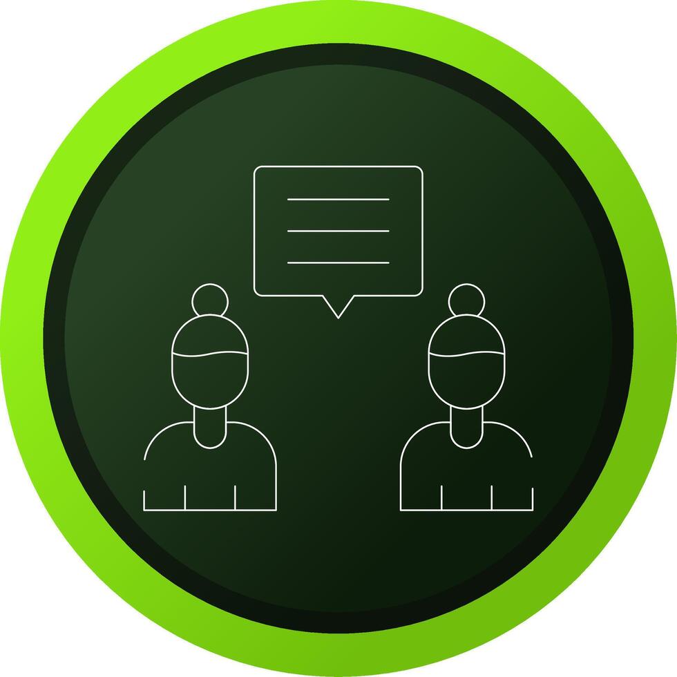 Discuss Creative Icon Design vector