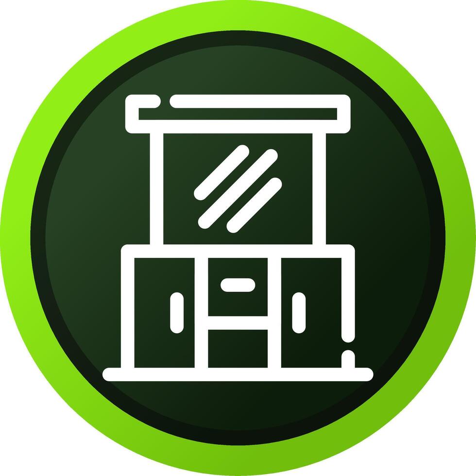 Dressing Table Creative Icon Design vector