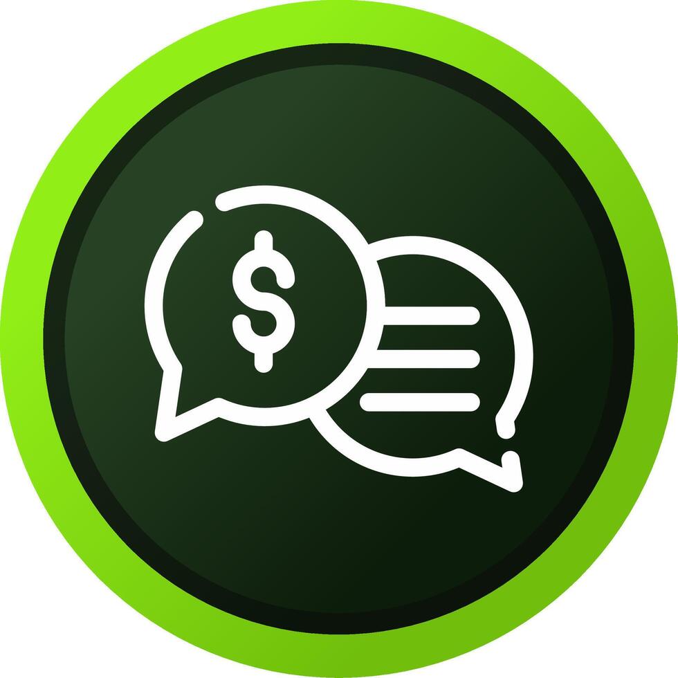 Business Dialog Creative Icon Design vector