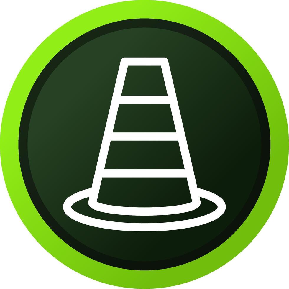 Traffic Cone Creative Icon Design vector